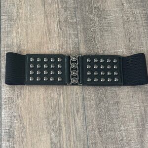 Rampage Black Belt with Metallic Accents